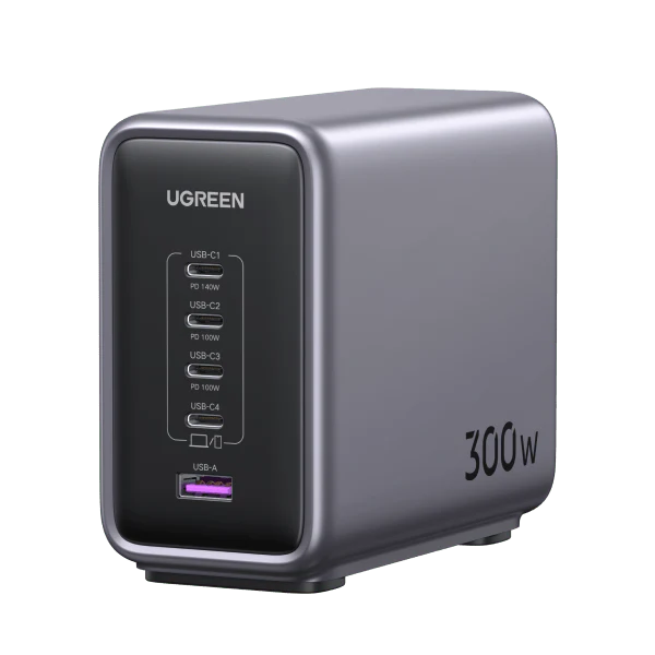 UGREEN Nexode 300W USB-C GaN Charger 5 Ports