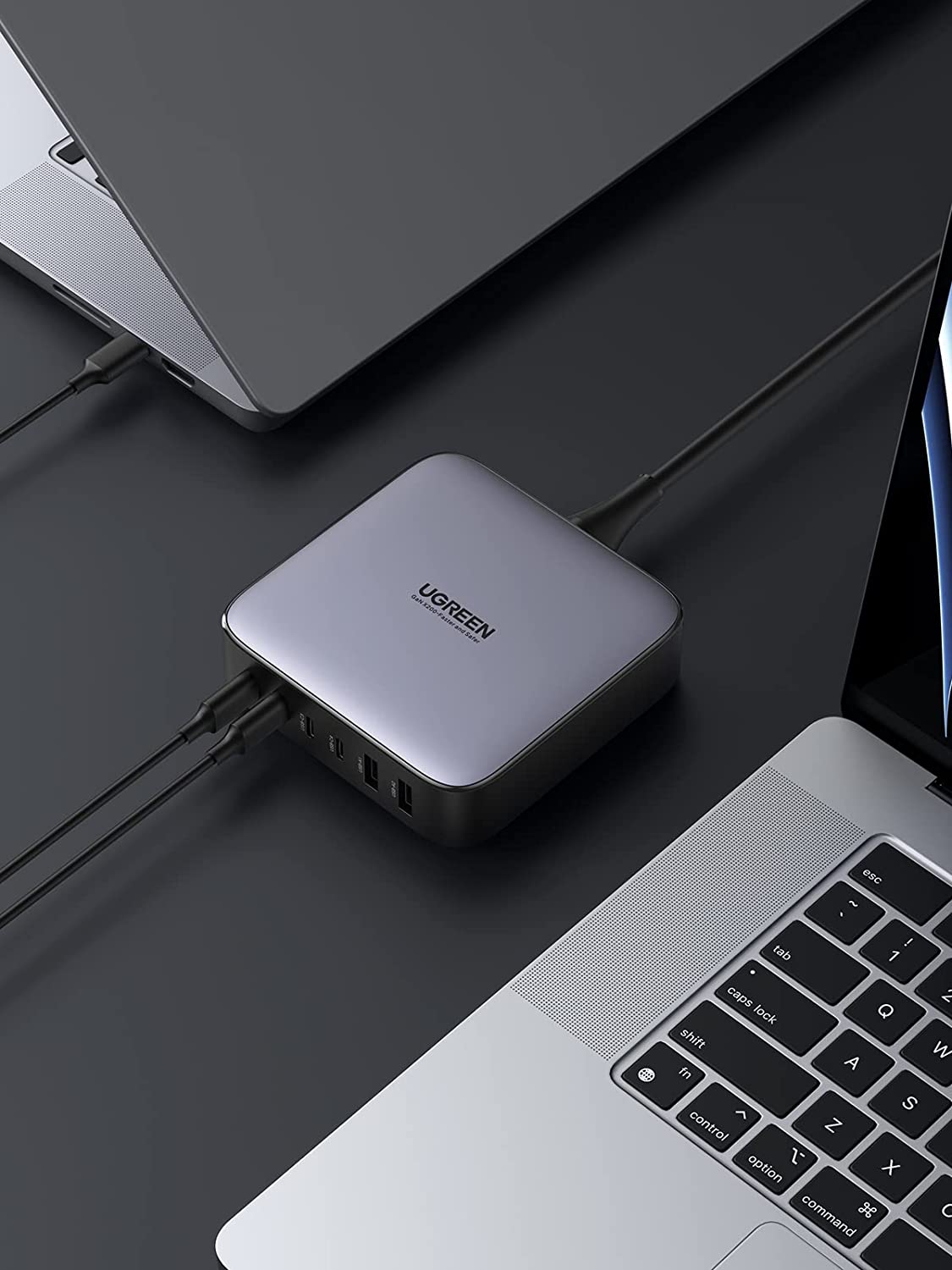 UGREEN Nexode 200W 6-Port GaN Charger + 100W USB-C Cable*2 - Image 2