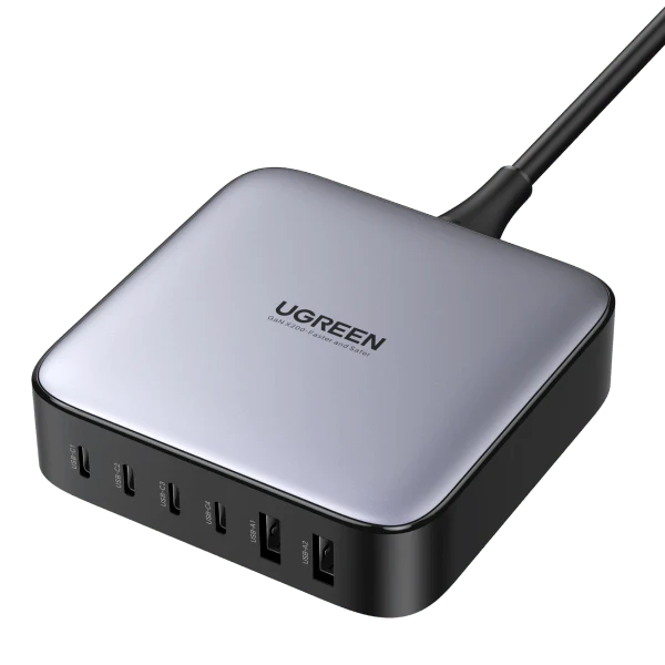 UGREEN Nexode 200W USB-C GaN Charger-6 Ports Desktop Charger