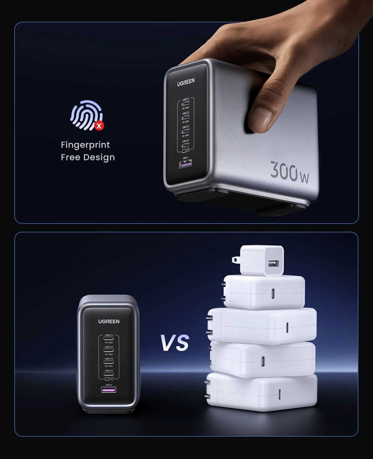 UGREEN Nexode 300W 5-Port GaN Charger Bundle - Image 8