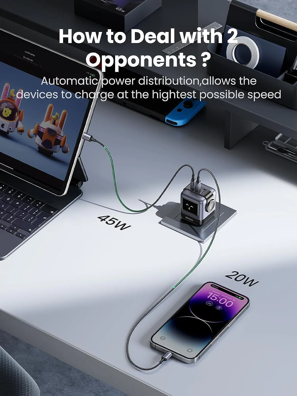 UGREEN Nexode RG 65W USB-C GaN Charger - Image 3